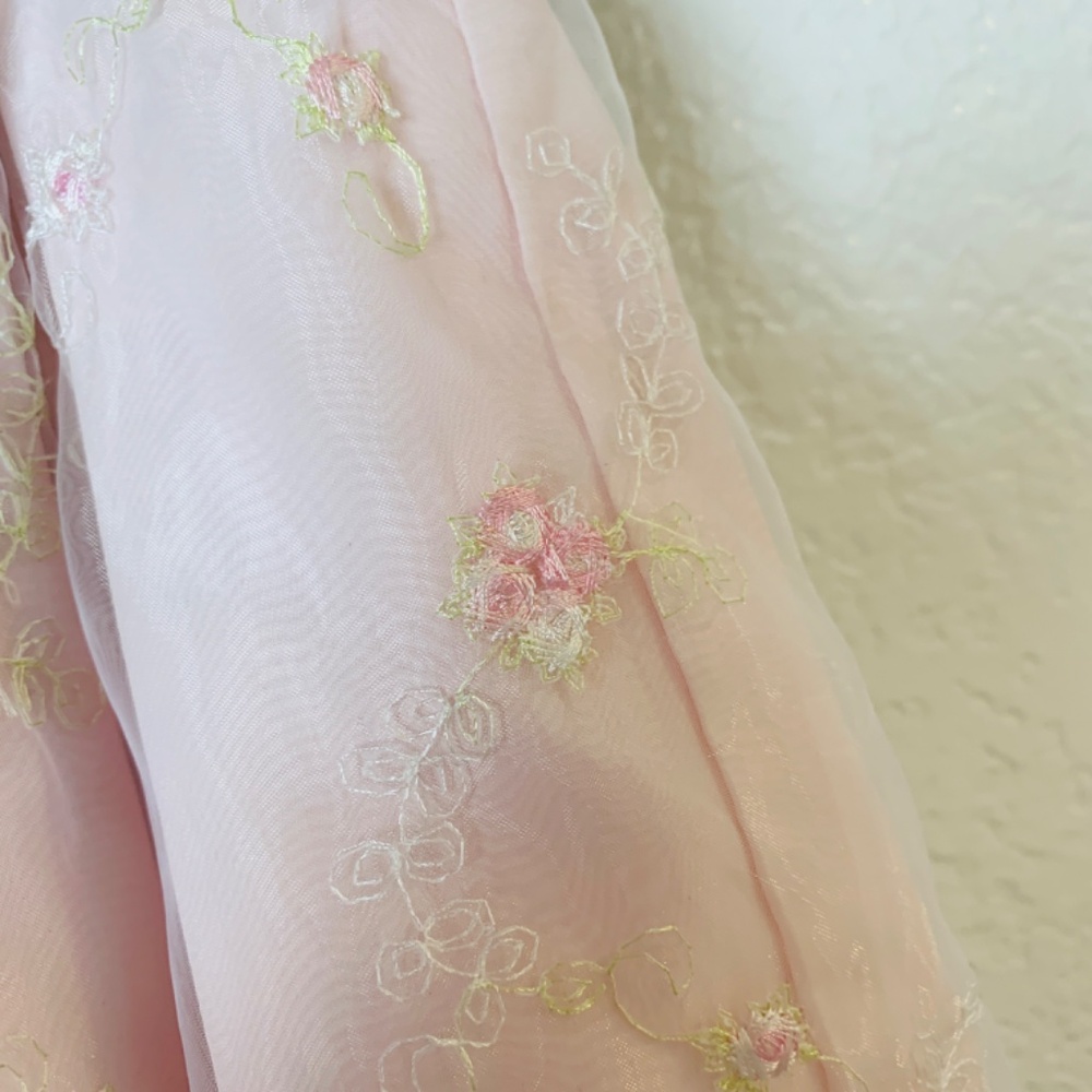 Marmellata Holiday Dress Baby 18 Months Black Velvet Pink Embroidered Floral - Picture 5 of 12